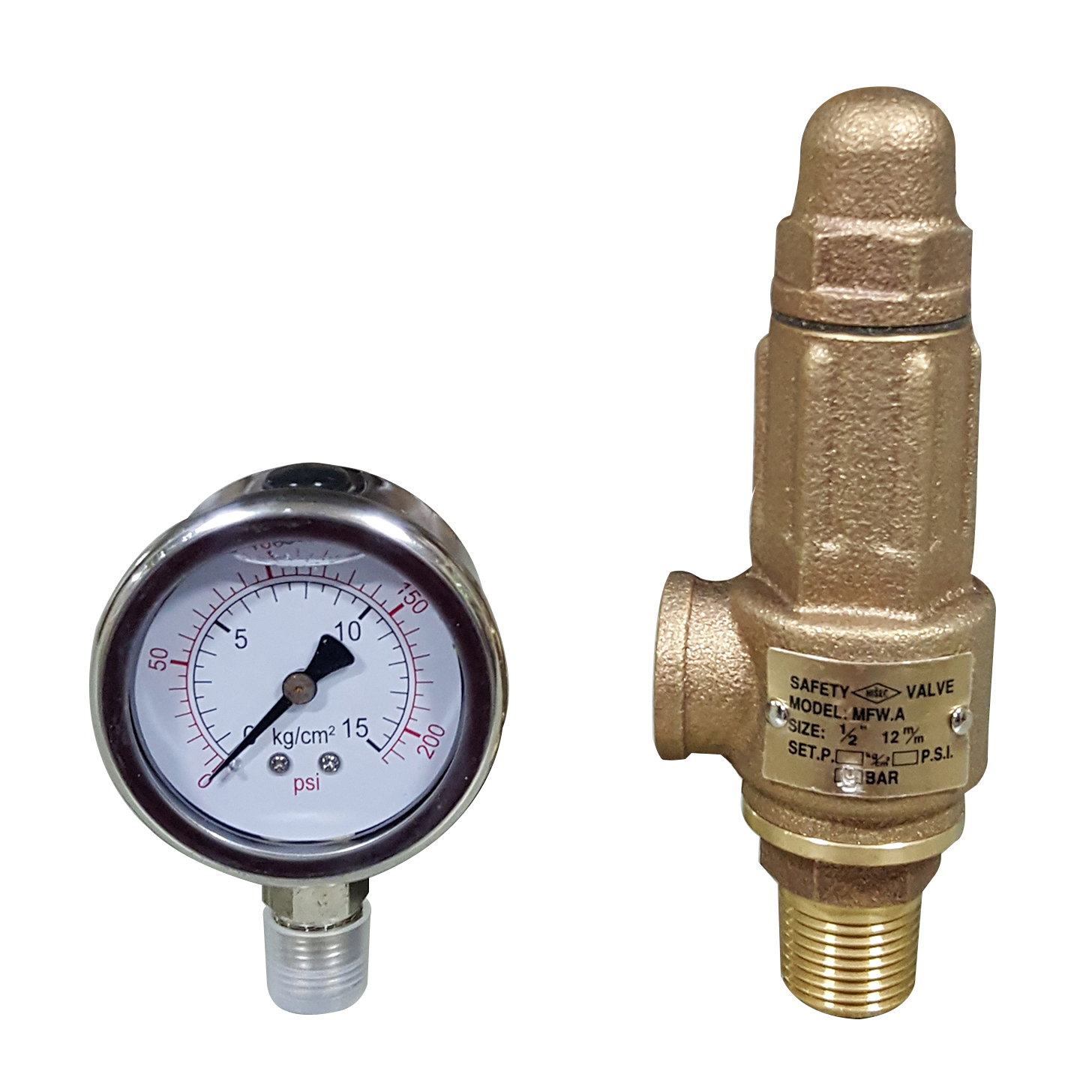Safety Valve and Gauge