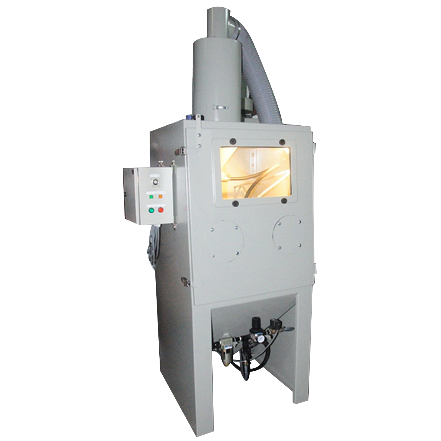 SRCB3636A: Suction Blast Cabinet with Auto Turn Basket