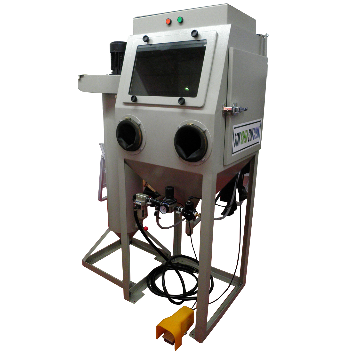 SC2424 : Suction Blast Cabinet complete with Dust Collector. The Most Compact Unit.