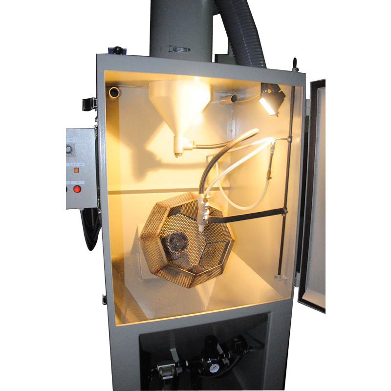 SRCB3636B : Suction Blast Cabinet with Auto Turn Basket
